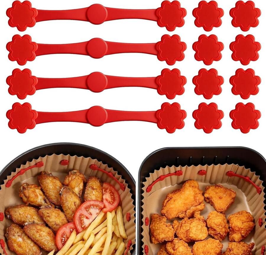 12 Stuks Magnetische Siliconen Clips voor Airfryer Accessoires