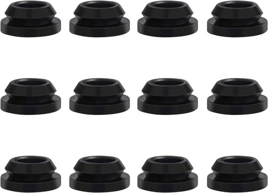 12 Stuks RV Kachel Rubberen Doorvoertule Zwart Oven Doorvoertules Rubber Camper Kachel Doorvoertules Rubberen Doorvoertule Set voor RV Kachel Top Compatibel met Magic Chef Kachelroosters