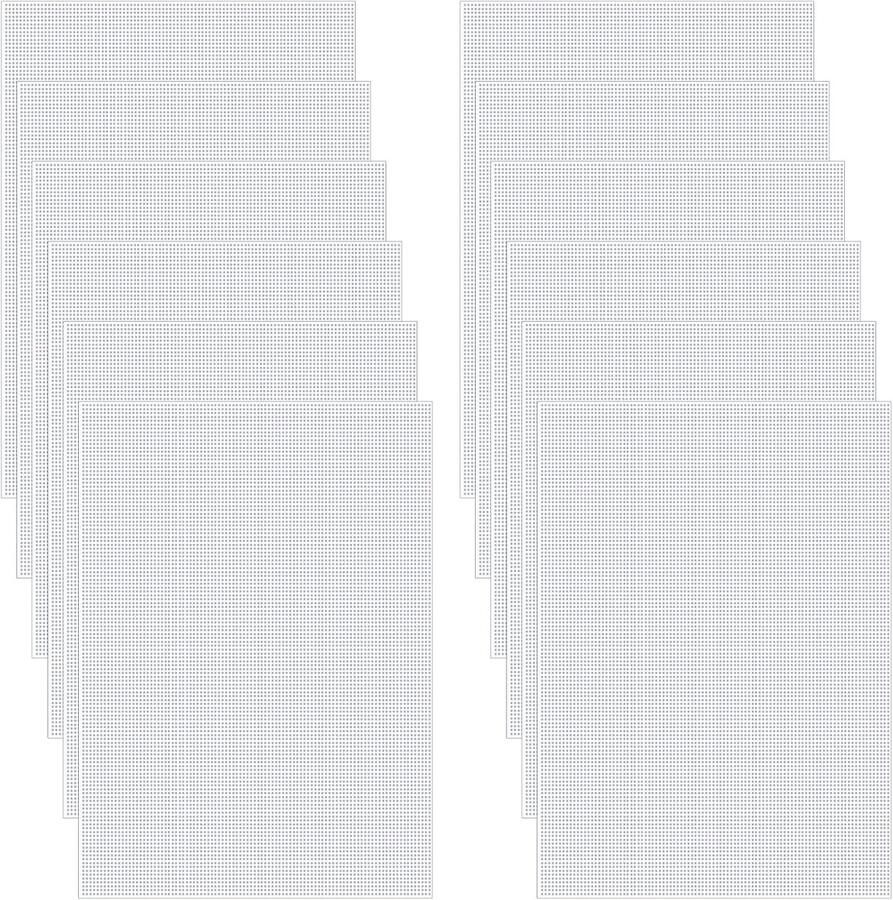 12 Vellen Wit Fursuit Eye Mesh 0.8mm Waterdicht Afdrukbaar PVC Plastic 30 × 20 cm voor Masker Ogen Harige Cosplay Rekwisieten Sculpting Craft Maken
