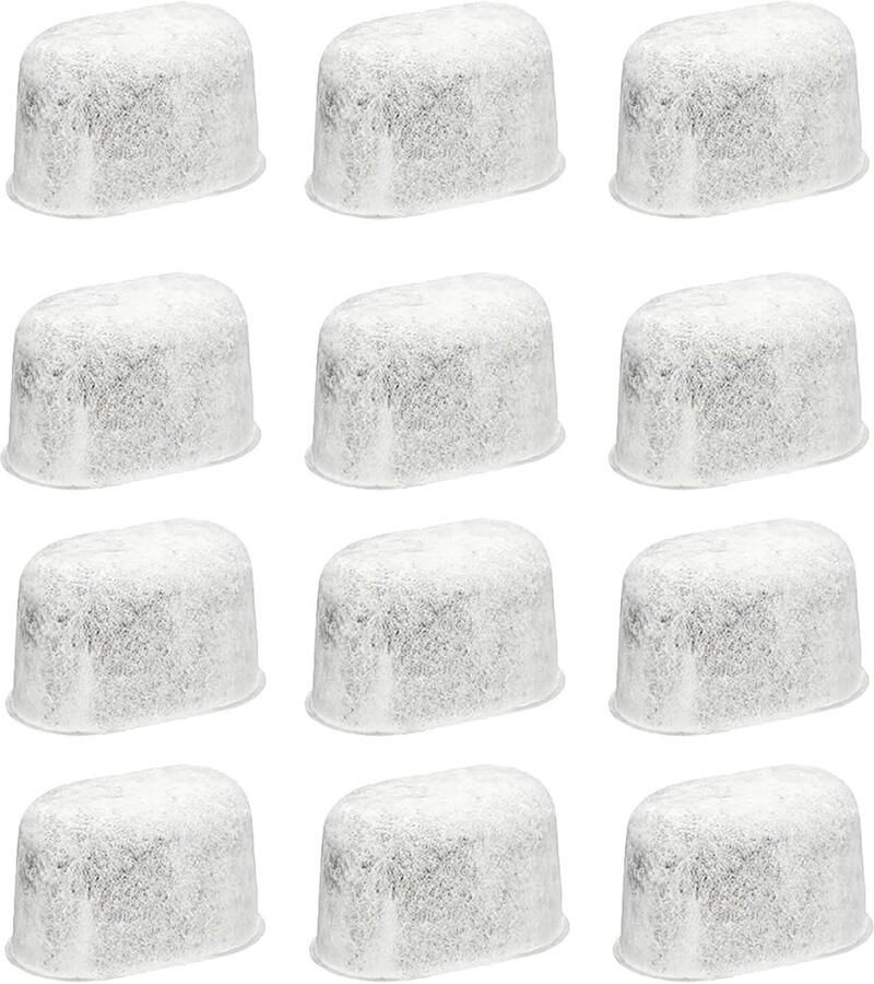 12 vervangende waterfiltercartridges voor koffiezetapparaten actieve koolfilter voor verbeterde koffiesmaak en geurneutralisatie - Foto 1