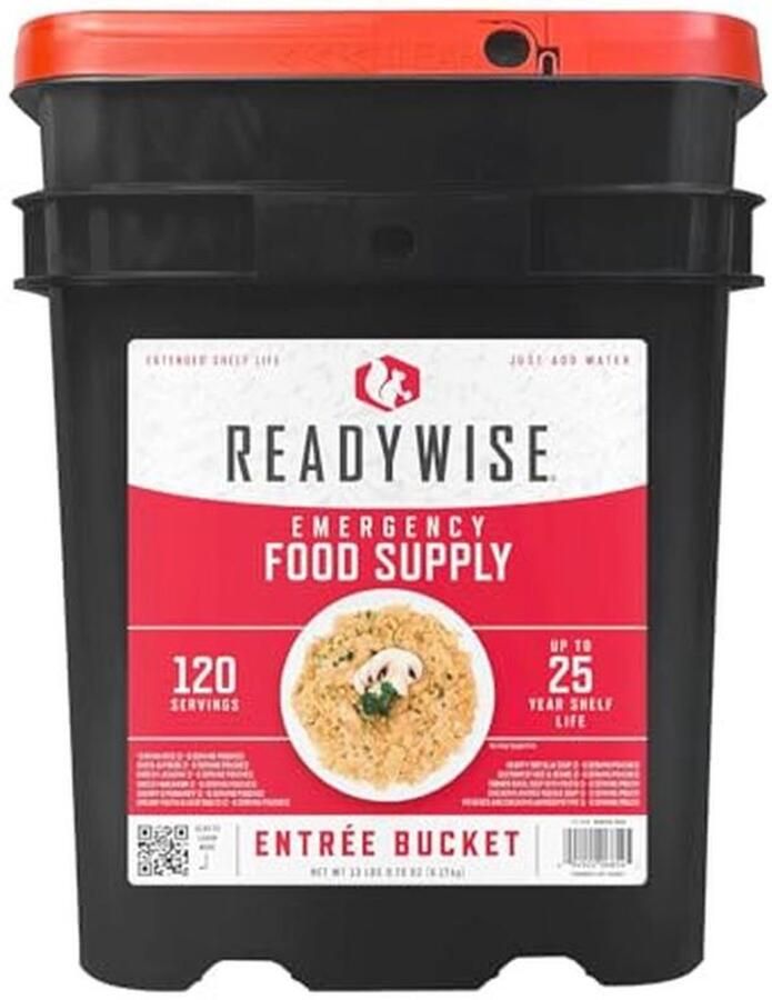 120 Porties Hoofdgerechten Gedroogde Vegetarische Maaltijden met een Houdbaarheid van Tot 25 Jaar