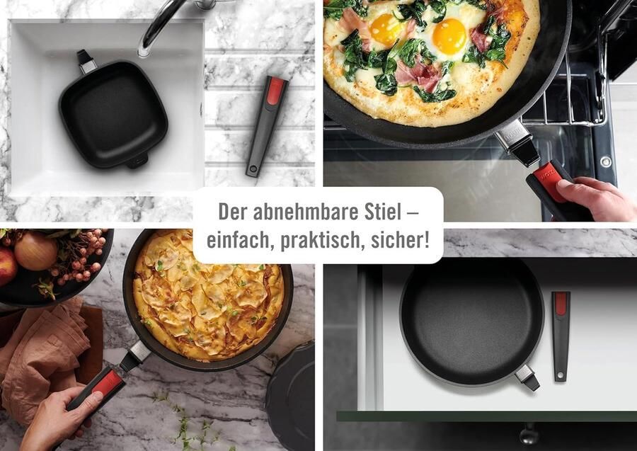 1226 N crêpepan met antiaanbaklaag 26 cm plat met afneembare handgreep inbegrepen - Foto 2