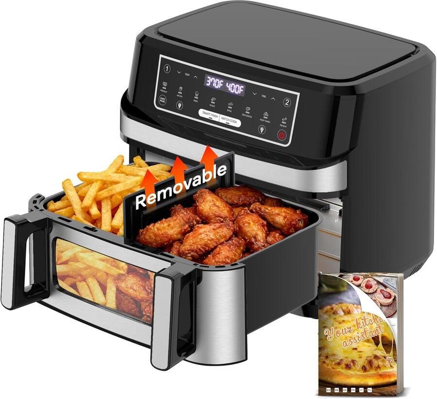 12L heteluchtfriteuse met twee verwarmingszones