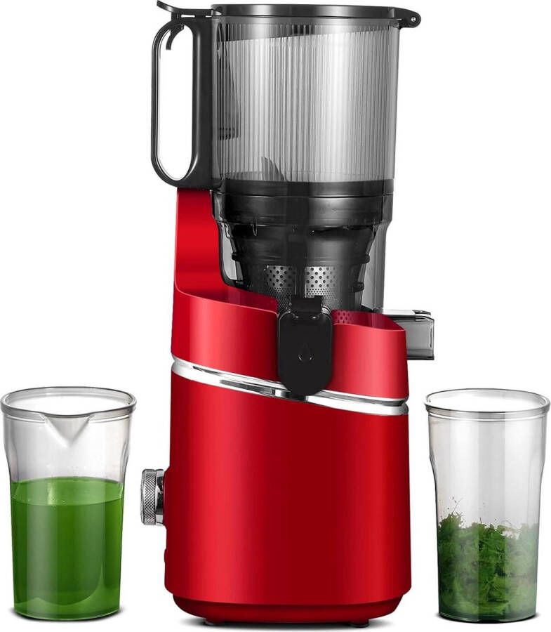 Automatische sapcentrifuge grote opening 135 mm inhoud 18 l voor groenten en fruit 250 W professionele sapcentrifuge drievoudige filter rood sapcentrifuge groenten en fruit