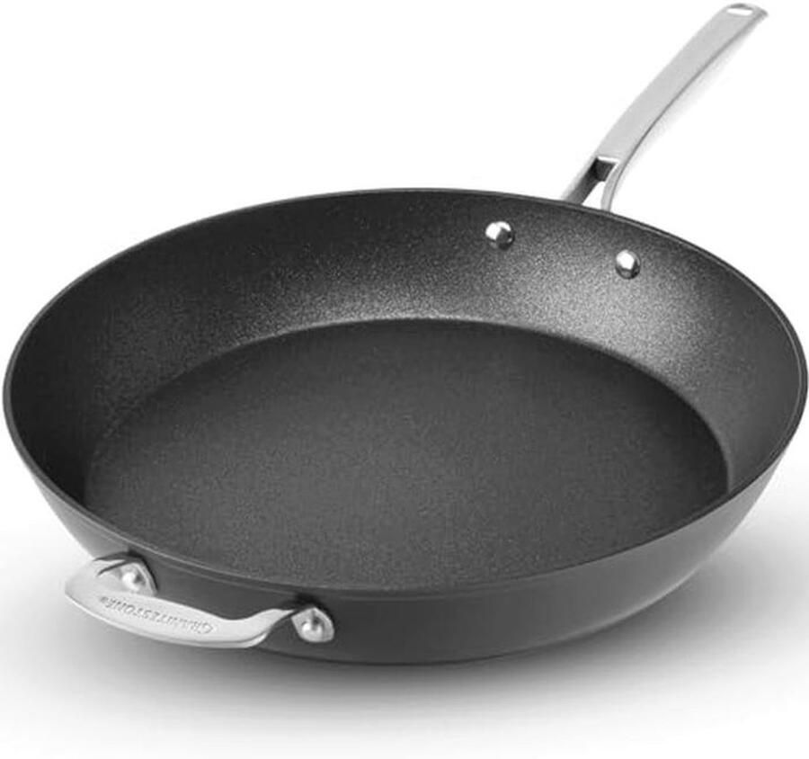 14 Inch Anti-aanbak Koekenpan voor Familie Grote Inductie Pan Oven Bestendig en Vaatwasmachineveilig