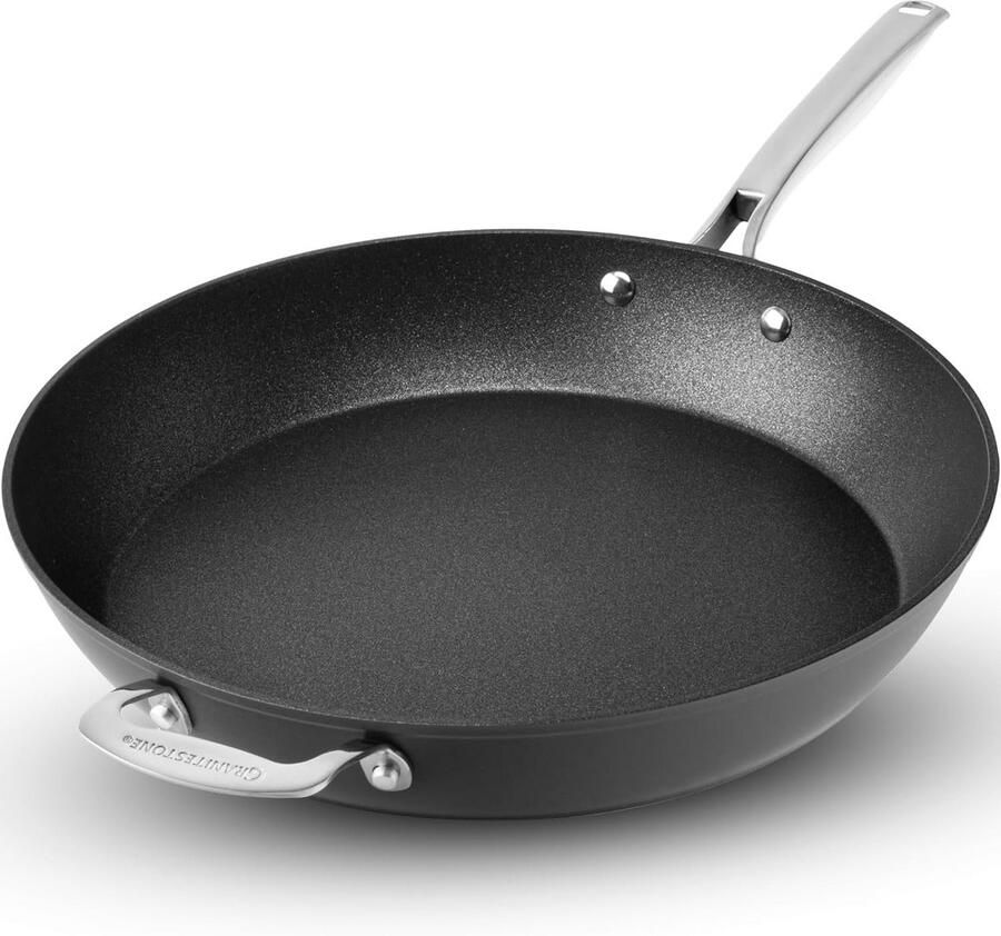 14 Inch Anti-aanbak Koekenpan voor Familie Grote Inductie Pan Oven Bestendig en Vaatwasmachineveilig
