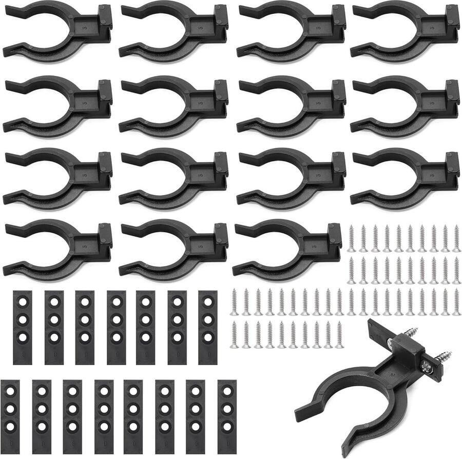 15 Keuken Basis Montage Clips met 45 Schroeven Stevige Plinten en Kickboard Bevestigingsclips voor 32-42mm Voeten en Meubelondersteuning - Foto 1