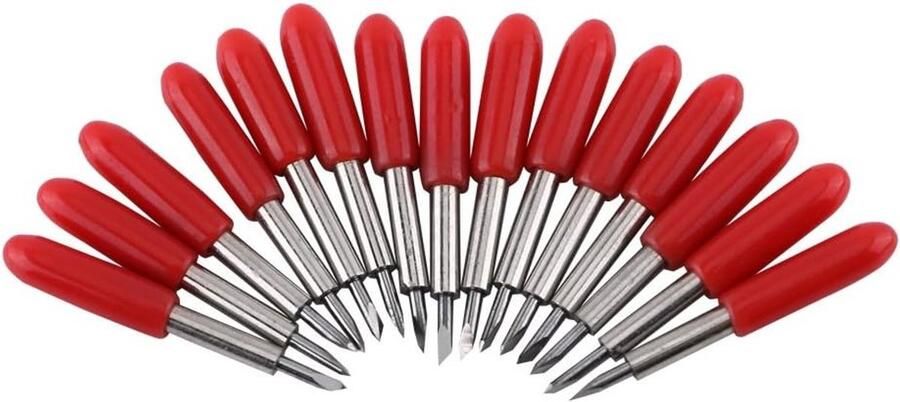 15 Stuks Vervangende Snijbladen voor Vinylsnijmachines 45° Standaard Snijbladen voor Creatief Gebruik en Hobbyprojecten - Foto 1