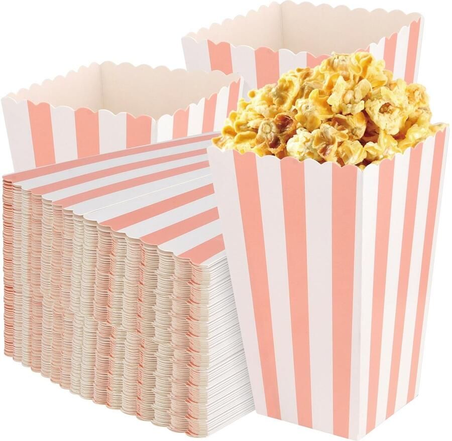 150 Stuks Retro Popcorn Dozen voor Feestjes en Evenementen