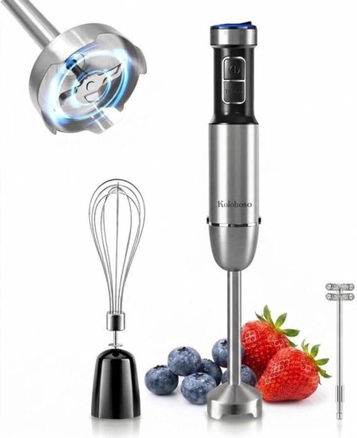 1500 W 3-in-1 staafmixer met 4 messen 25 snelheden en TURBO
