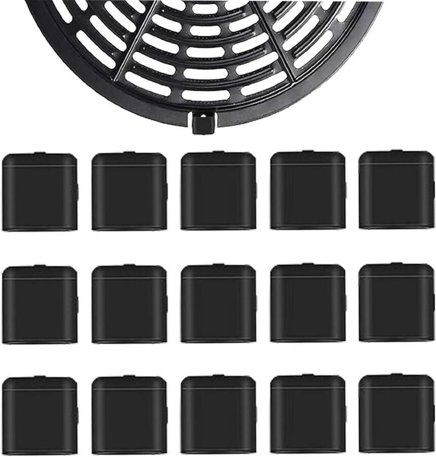 15x Universele Siliconen Rubberen Noppen voor Airfryer Krasvrije Bescherming Onderzetters