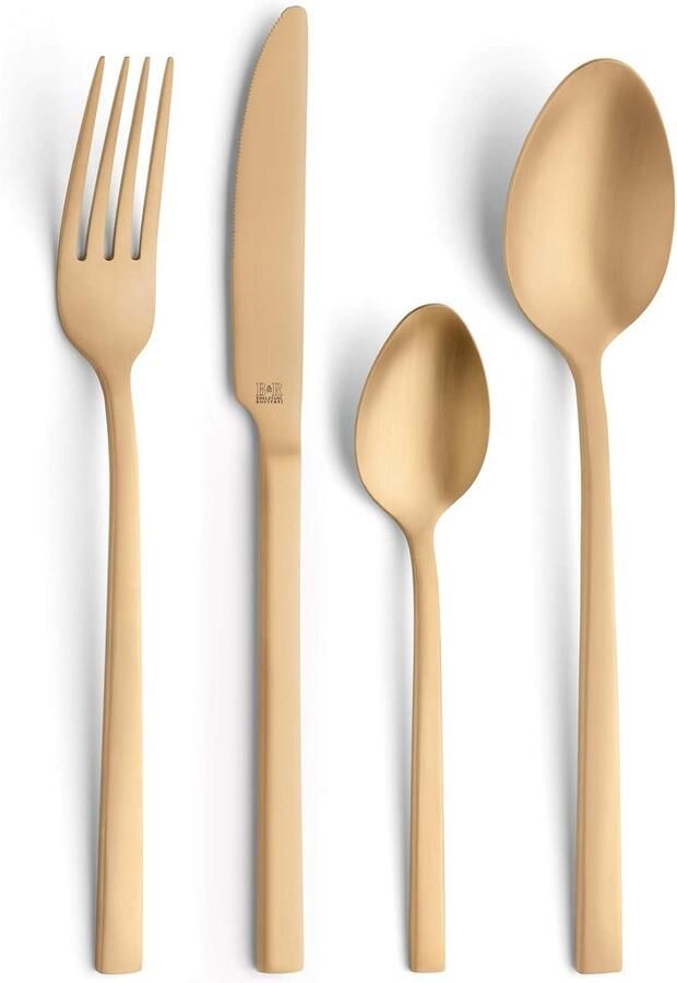 16-delig bestekset goud PVD afwerking in luxe etui
