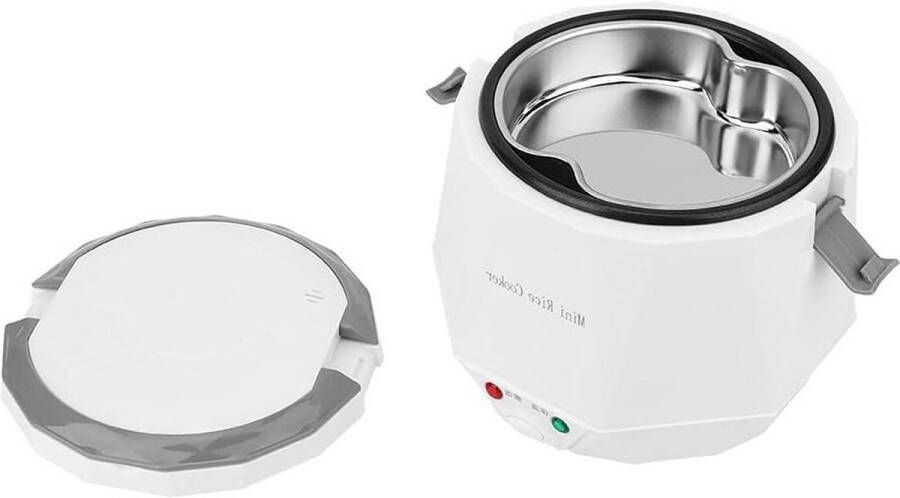 16 Liter 12V Draagbare Elektrische Rijstkoker voor in de Auto Mini-rijstkoker met Dubbele Veiligheidsgesp en Stoomplaat