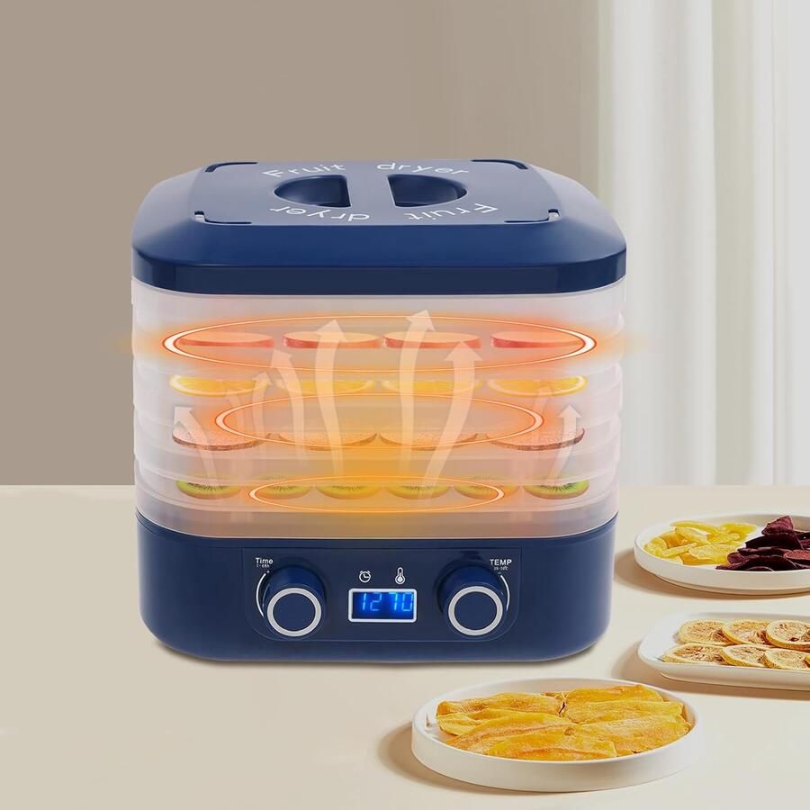 160 W voedseldroger 5-laags fruitdehydrator