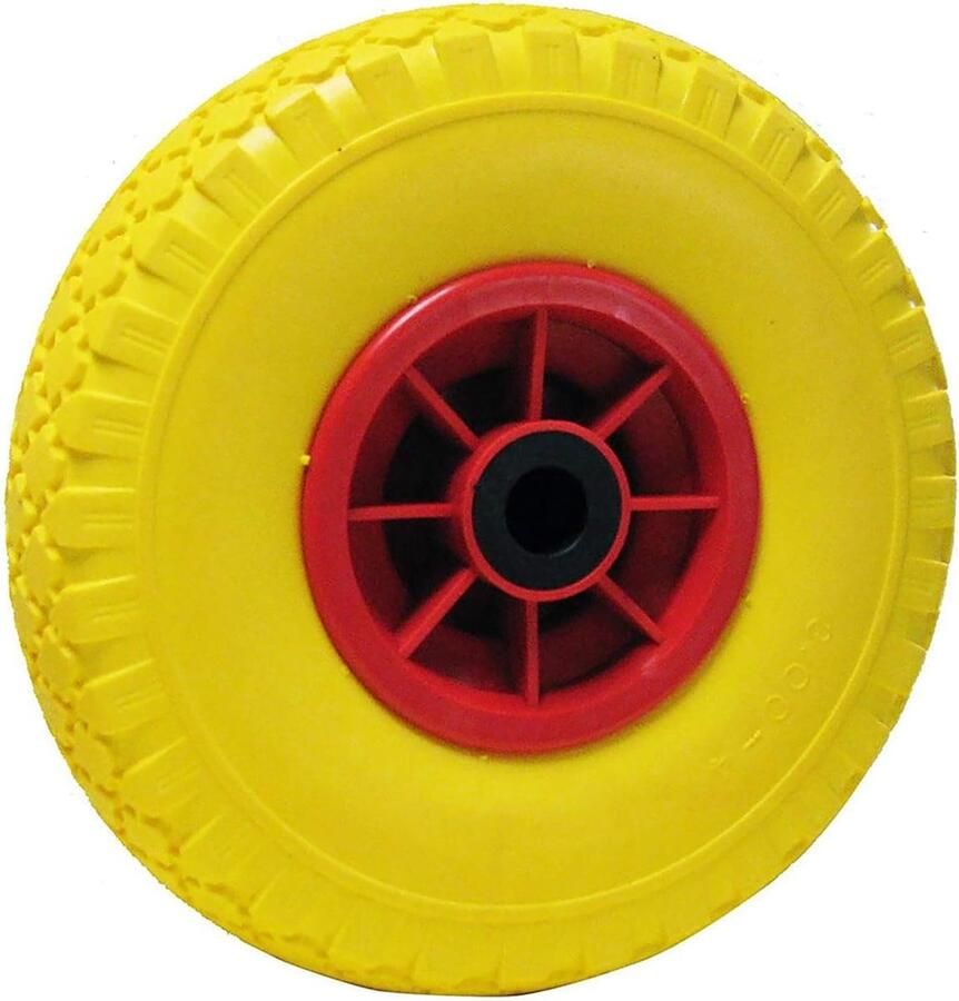 1639 lekvrij wiel voor auto's afmetingen: 260 x 75 mm gat 20 geel