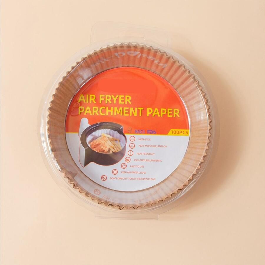 16cm*16cm 200 vellen ronde bakvorm voor airfryer speciaal voor airfryers