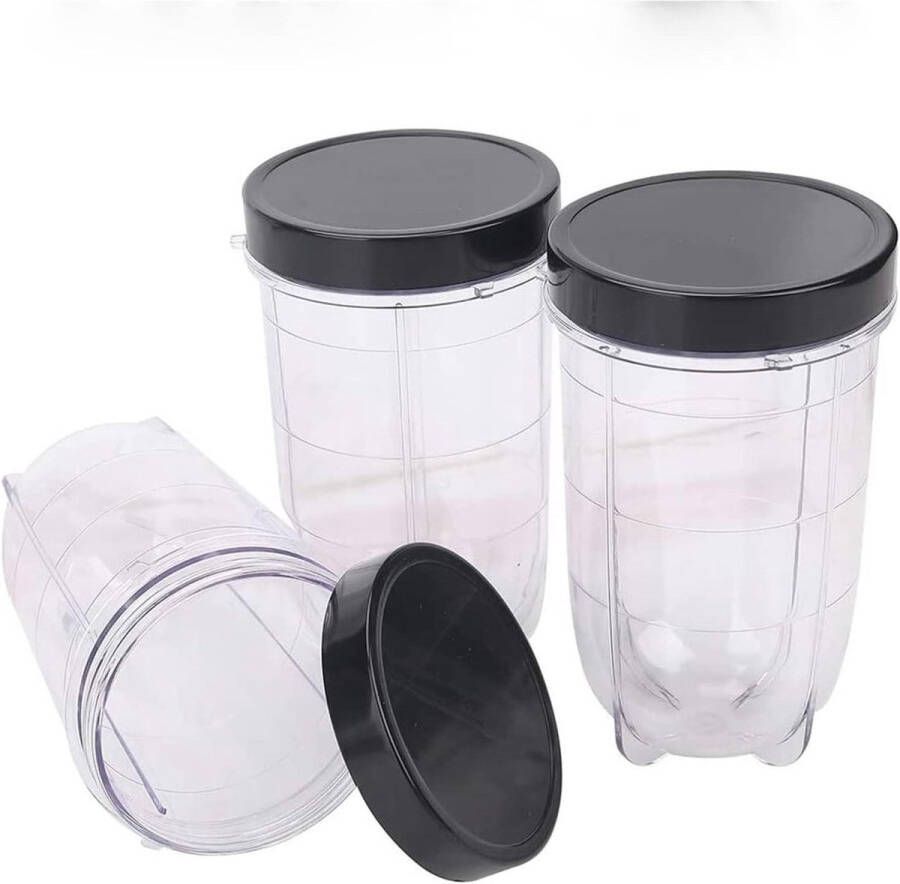 16oz Blender Cup 3 Pack Vervanging Deel Cup Mok met Deksel Compatibel met Magic Bullet 250W Blender Mixer Is dit wat je bedoelt of zou je graag een andere aanpassing zien?
