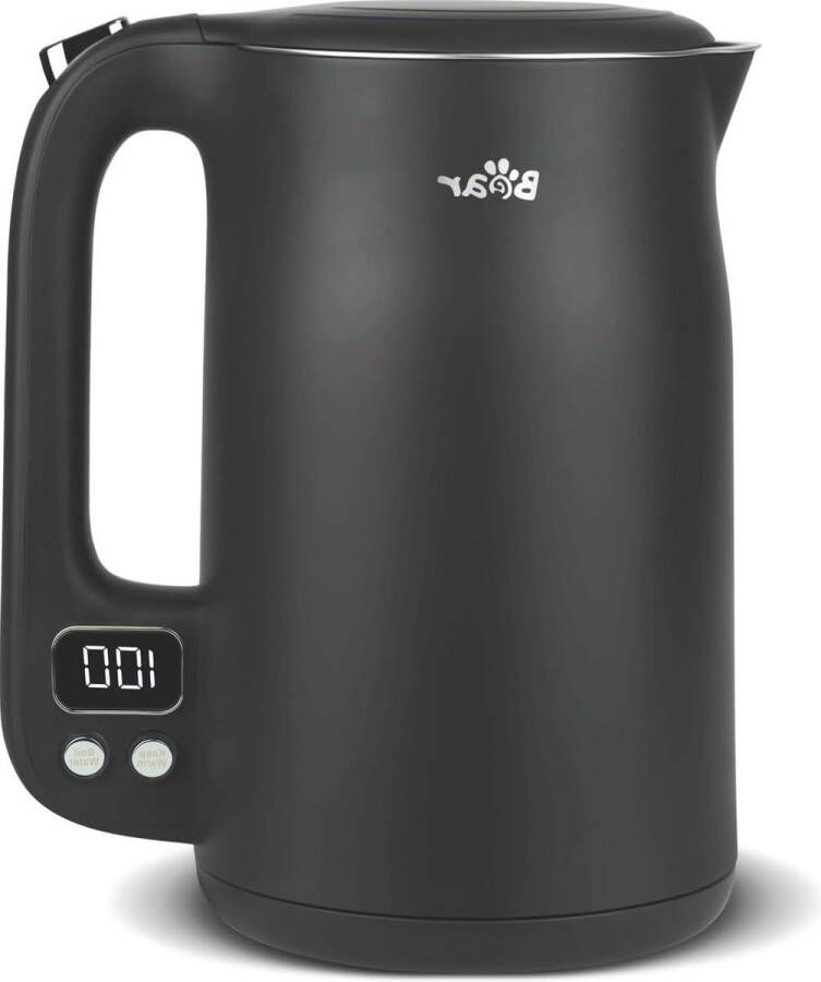 17 liter waterkoker roestvrij staal 304 11 temperaturen 1800 W droge brandwonden bescherming dubbele bescherming tegen verbranding precisiecontrole led 40 °C 100 °C