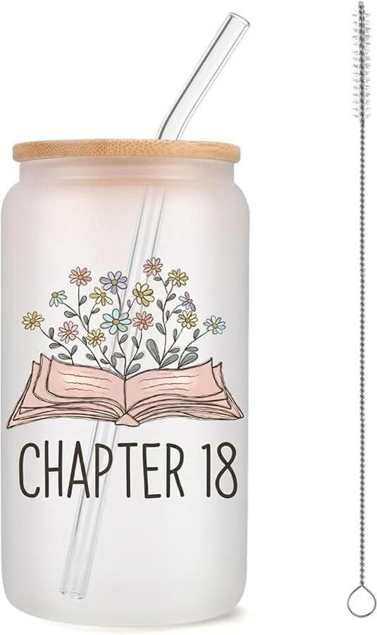 18 Glazen Beker 18 Verjaardagscadeau Voor Meisjes Cadeaus Voor 18 Jaar Oude Meiden Dochter Kleindochter Unieke Inspiraties Voor De 18e Verjaardag