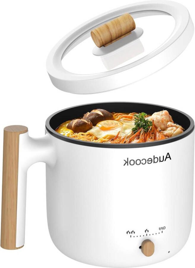 18 l draagbare mini-multikoker anti-aanbaklaag snel ramenfornuis Elektrische Hot Pot Travel Electric braadpan met dubbele vermogensregeling steak pasta soep ei haver
