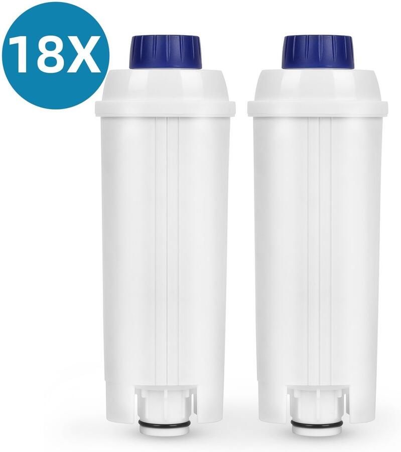 18x Vervangende Waterfilter voor De'Longhi Koffiemachine DLSC002 Compatibel Geschikt voor Magnifica Evo & S Primadonna Eletta