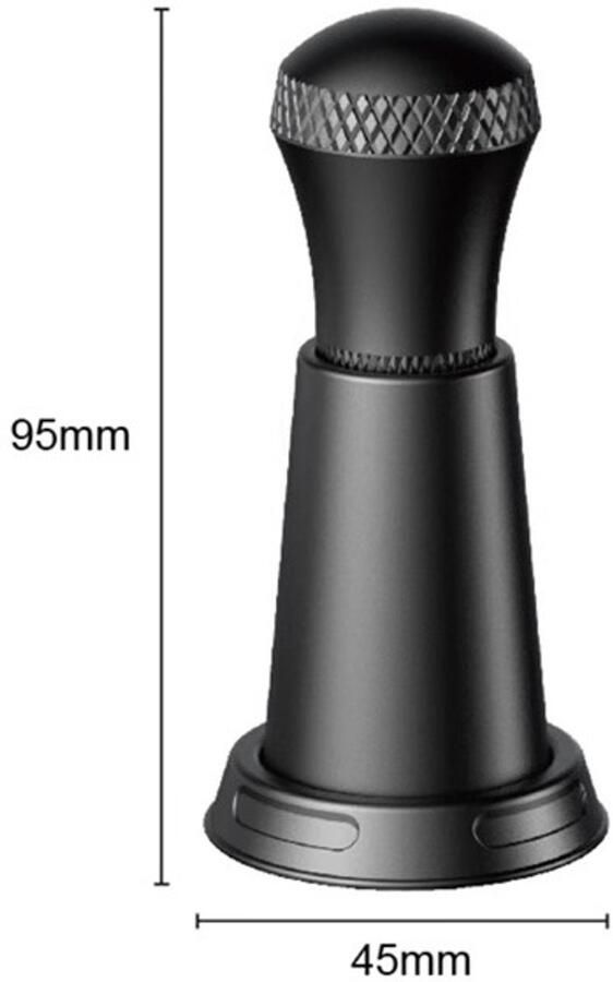 1stuk Naaldpoederverdeler roestvrij staal naalddispenser multifunctionele agglomeratie- en mengnaald voor espresso 0 4 mm 10 naalden zwart