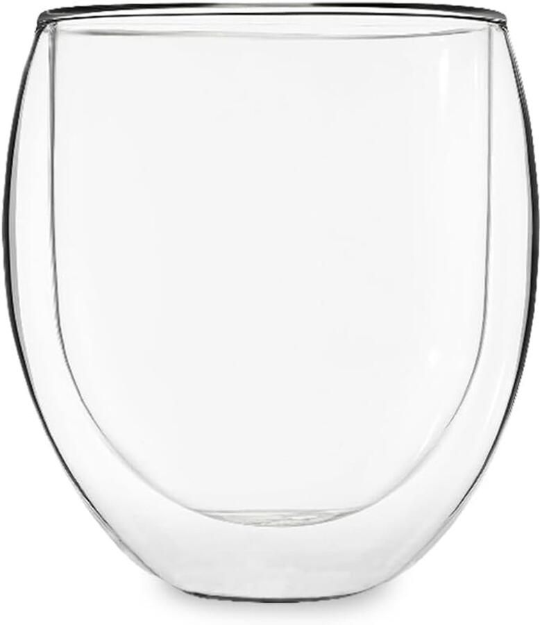 1x Theekop van glas dubbelwandig Theeglazen 400ml dubbelwandige theeglazen Theeglas vaatwasserbestendig met zweefeffect