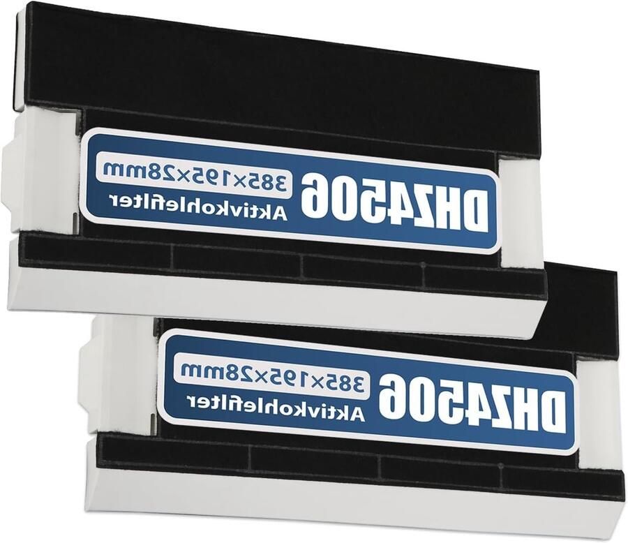 2 Actieve Koolstoffilters Geschikt voor Bosch Siemens Neff en Balay Vervangingsfilters voor Afzuigkappen 00434229 Z5144X1 CZ5144X5 9 x Effectieve Luchtzuivering