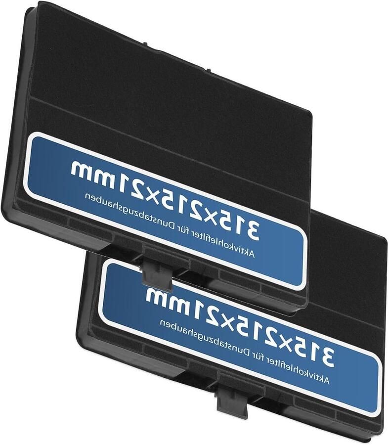 2 Actieve Koolstoffilters voor Afzuigkappen Vervangingsfilters voor Bosch Siemens en Neff 12.480 x 8.480 x 8.4 cm Verbeterde Luchtkwaliteit Geurabsorberend Duurzaam