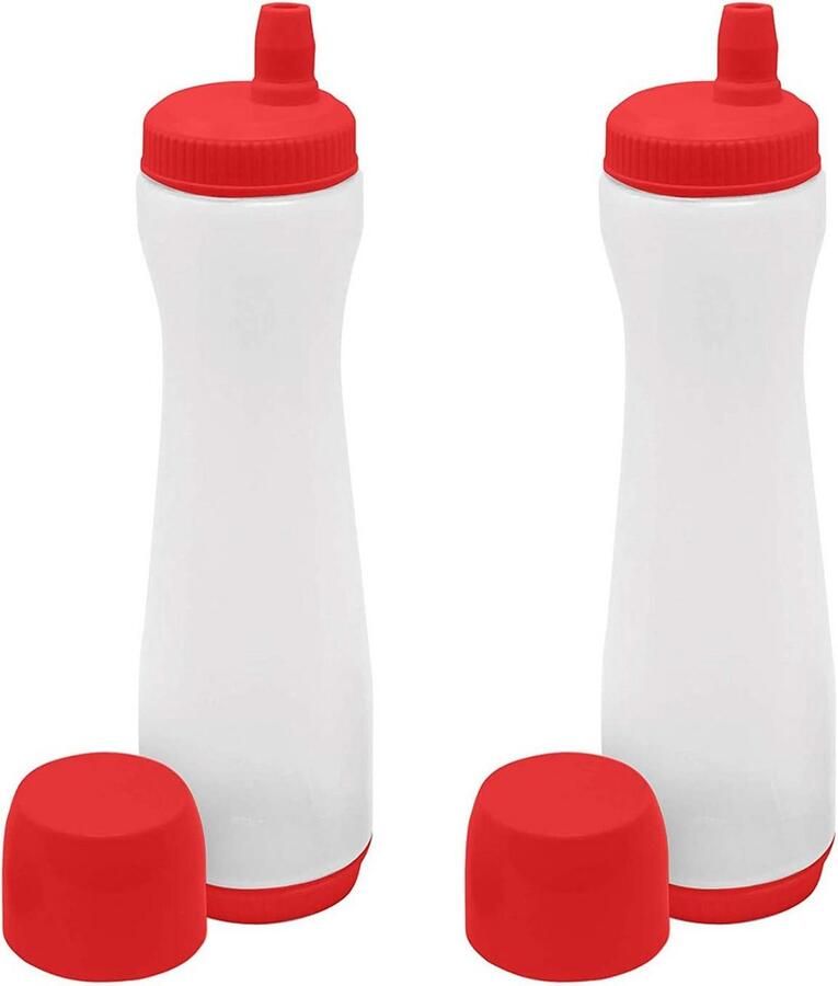 2 Beslagdispensers Met Maataanduiding Anti-Lekschenken Voor Pannenkoeken en Wafels