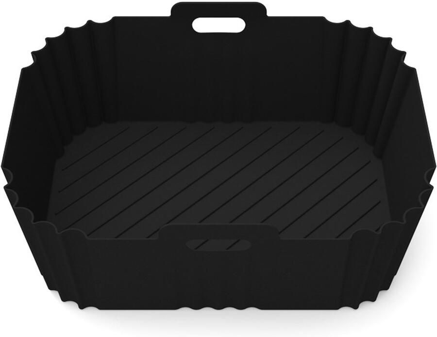 2-delige antiaanbak siliconen inlegvormen voor de airfryer — Te gebruiken als bakvormen airfryer-accessoires（Afmetingen: 21 5 × 16 5 × 8 cm）