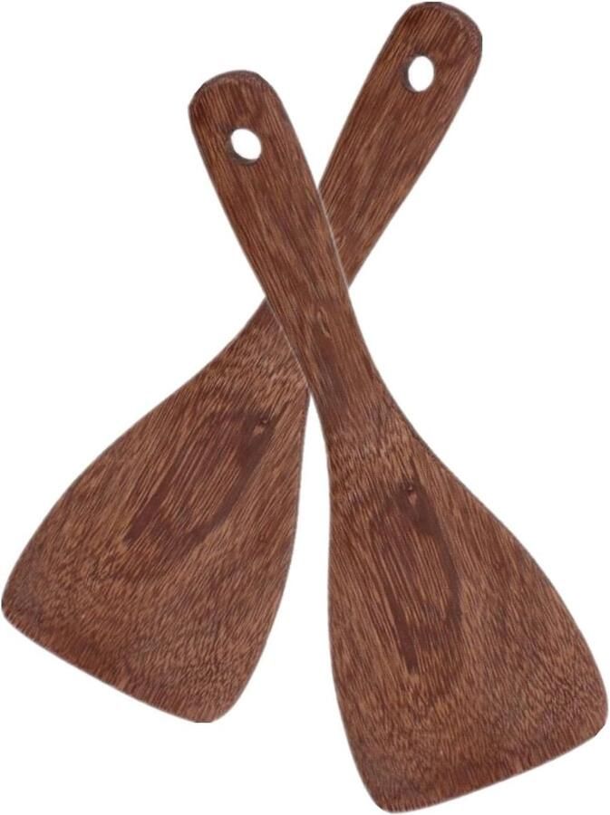 2-delige houten rijstlepel rijst serveerlepel Japanse rijstspatel rijstpeddel keuken hout rijstschep rijstkoker ShopVlot