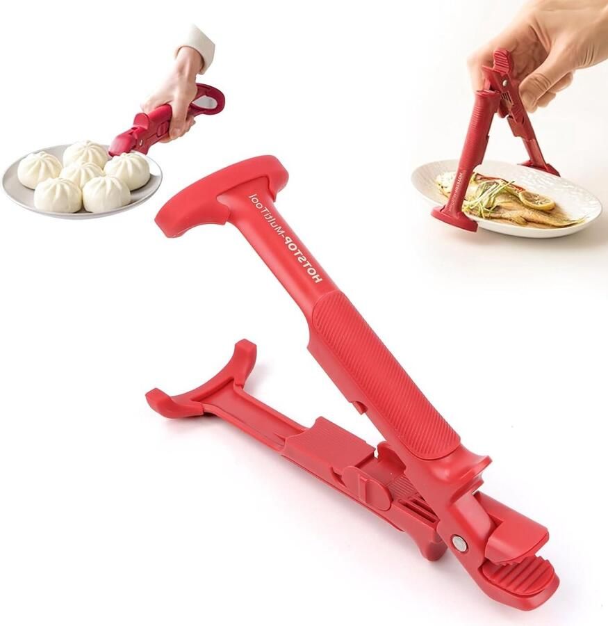2-in-1 Anti-Hot Keukentangen voor Oven en Airfryer Perfect voor Pizza en Schalen Veilig en Handig in Gebruik