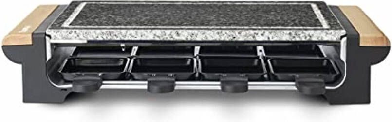 2-in-1 Gourmetstel met Kooksteen en Raclette voor 8 Personen Multifunctionele Grill