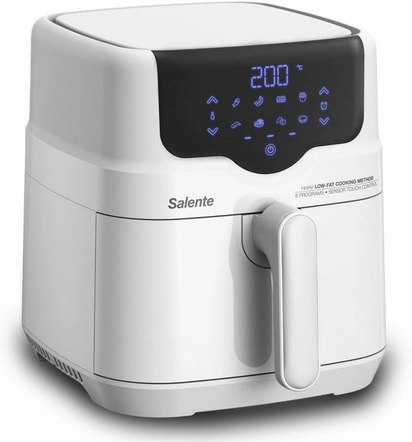 2-in-1 Heteluchtfriteuse met Grillfunctie 4 3L Digitaal & Olievrij Frituren