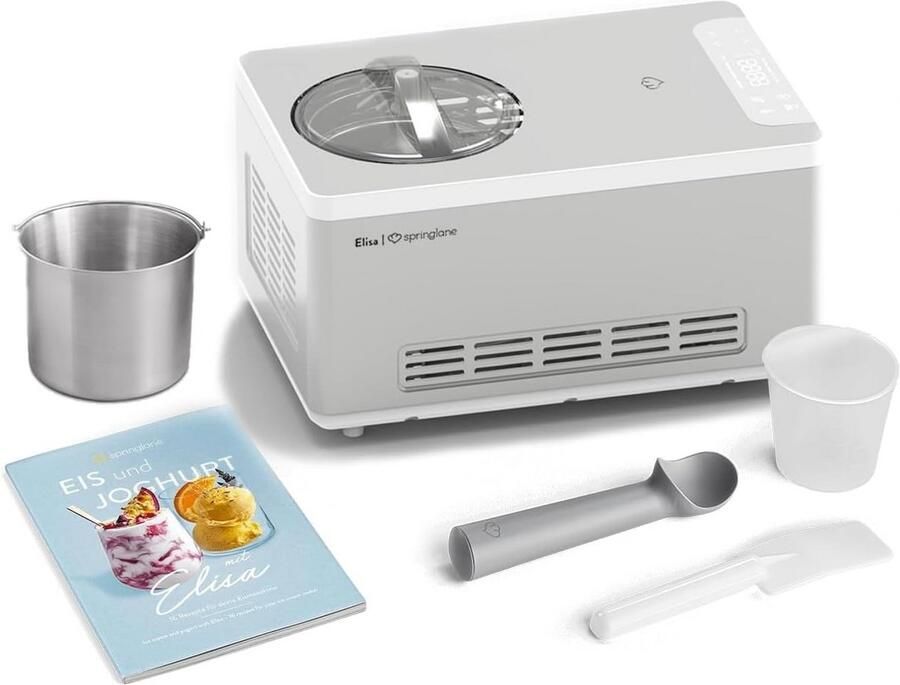 2-in-1 IJs- en Yoghurtmaker met Zelfkoelende Compressor voor Romig IJs