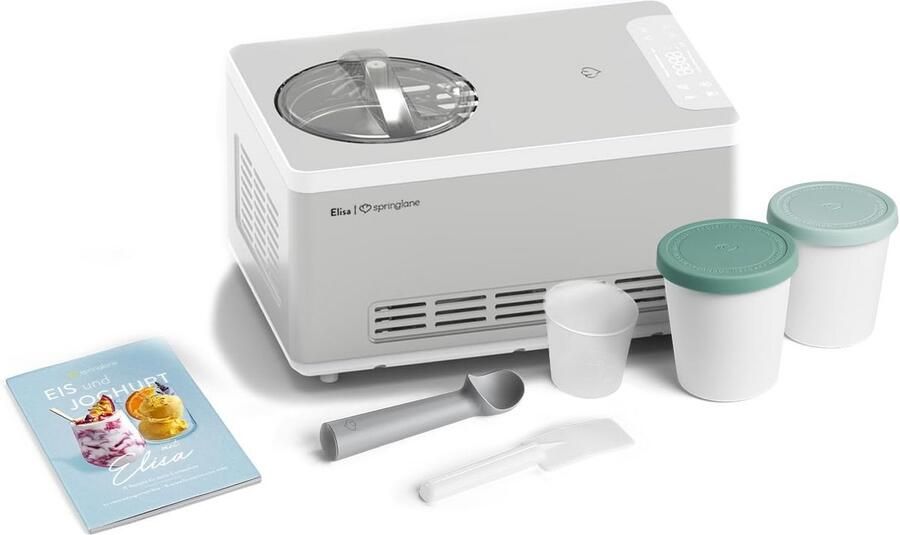 2-in-1 IJsmachine en Yoghurtmaker met Zelfkoelende Compressor (2.0L)