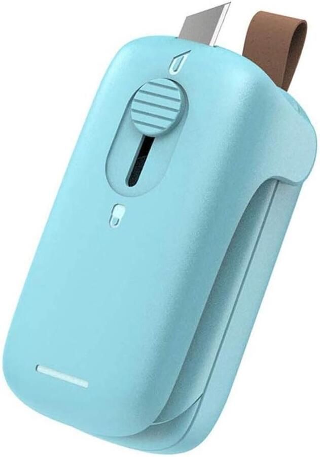 2-in-1 Mini Heat Sealer Machine Draagbaar Mini Draagbare Sealer voor Voedsel Draagbare Sluitmachine voor Snack Conservering en Voedsel Opslag