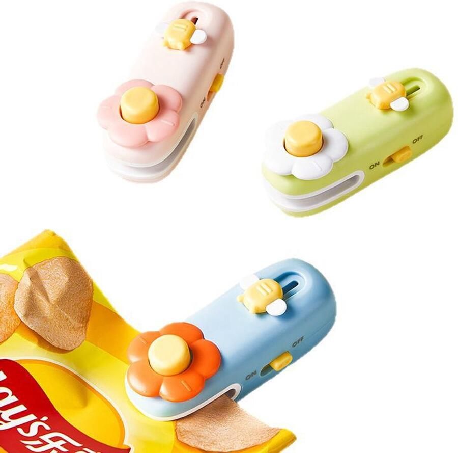 2-in-1 mini-vacuümzakverzegelaar en snijder 2025 Nieuwe draagbare magnetische voedselbewaarder Oplaadbare huishoudelijke sluitmachine voor keukengebruik thuis，3stuks