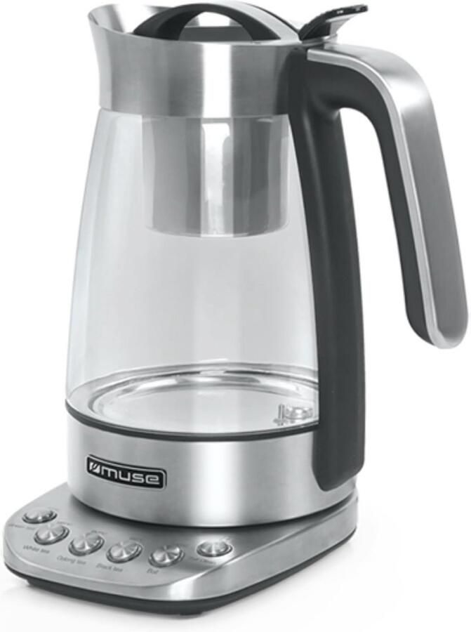 2-in-1 Waterkoker met Theeketelfunctie en Temperatuurinstelling 1 2 L Glas met Zeef