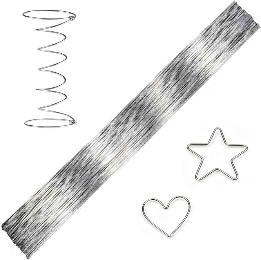 2 mm roestvrij stalen verenstaaldraad 50 stuks verenstaal rechte draad lengte 400 mm volledig harddraad metalen staaf harde draad rechte staaldraad roestvrij stalen draad knutselen