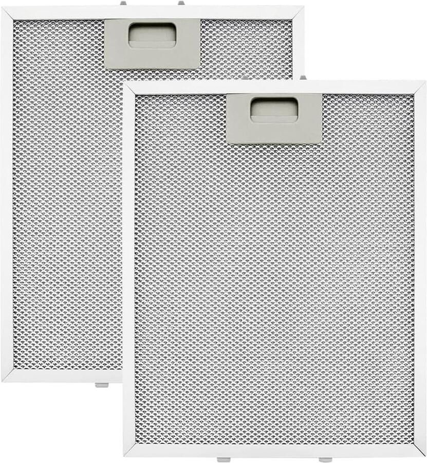 2 Pack 305*267mm Metaal Vette Filters voor Afzuigkap Compatibel met AEG Electrolux 405525042-9 4055250429 Elica GRI0009219A KIT0010805 W10169961A C0031442 158 ARS IC 31415 8