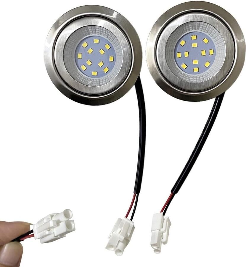 2-Pack LED Vervangingslampjes voor Afzuigkap 1.5W-2W Spanningen Wit Licht
