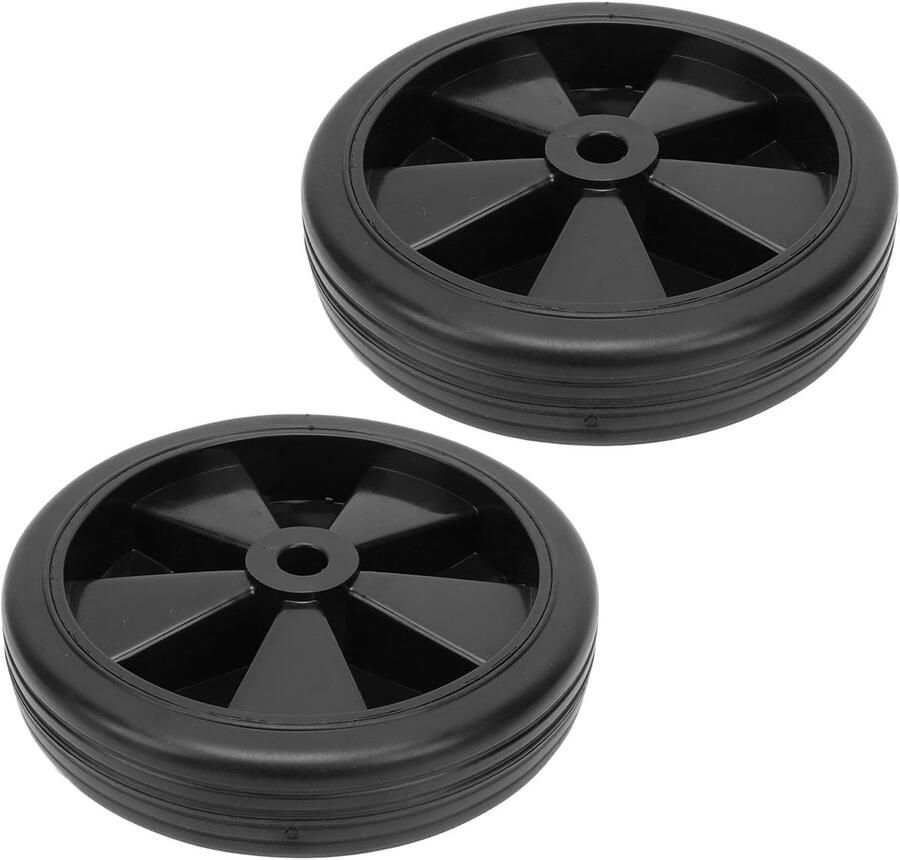 2-pack Luchtcompressorwielen Universeel Luchtcompressorwielvervangingsonderdeel 150 Mm 6 Inch Diameter Vervangende Rubberen Wielen