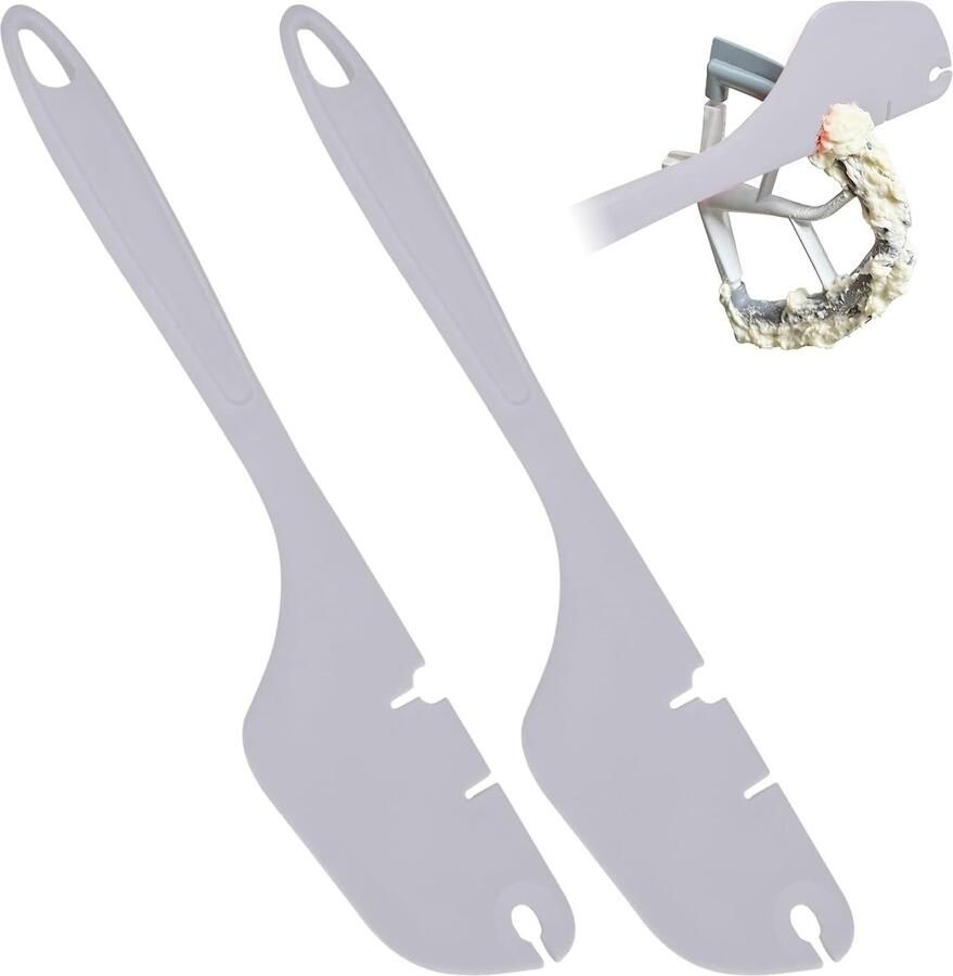 2-pack siliconen spatel mixer klopper schraper compatibel met Kitchen