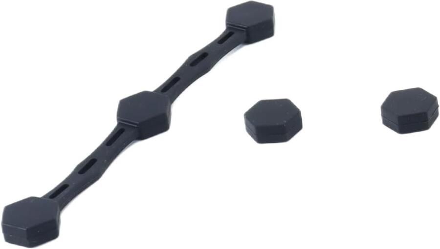 2 sets siliconen magnetische gespen heteluchtfriteuse bakpapier inzetstukken houders hittebestendig voor ijzeren mand keukenaccessoires zwart
