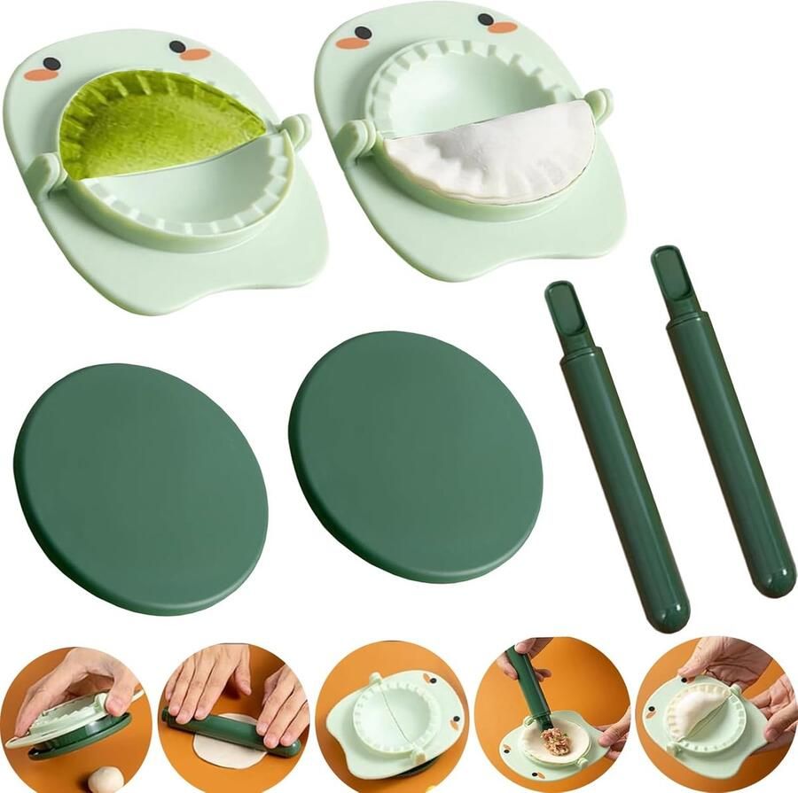 2 sets voor pasta ergonomische handmatige dumplingvorm Chinese vorm