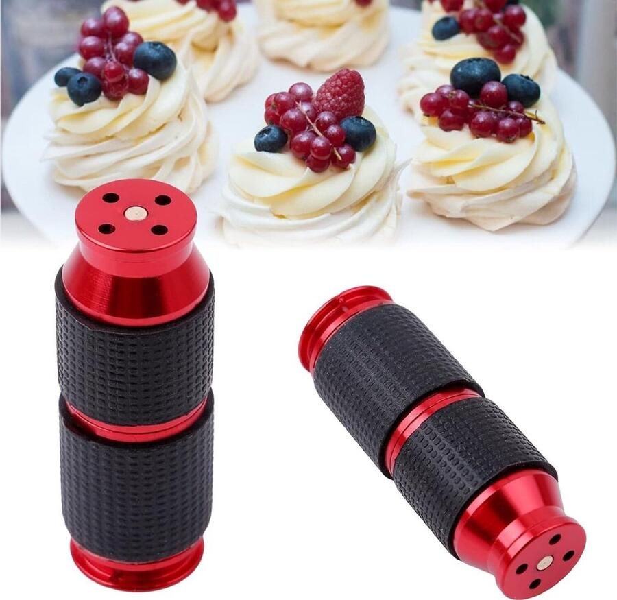 2 slagroomopschuimers slagroomdispensermondstuk reserveonderdelenset slagroomdispenser slagroomdispensermondstuk (rood)