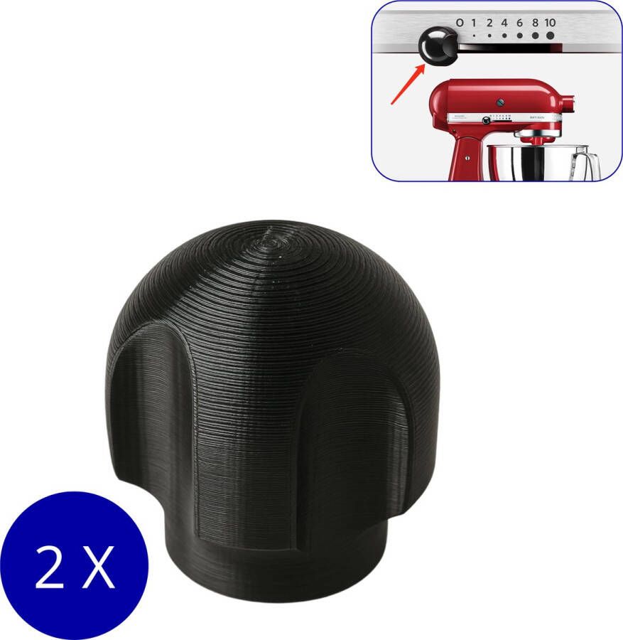 2 snelheids- of vergrendelingsknoppen voor KitchenAid keukenmixer kitchen aid knop