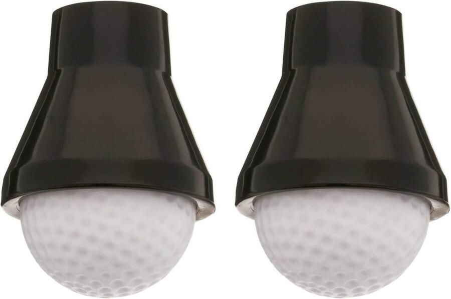 2 Stks Golf Bal Retriever Putter Sucker Vinger Pick Up Training Aids Zwart